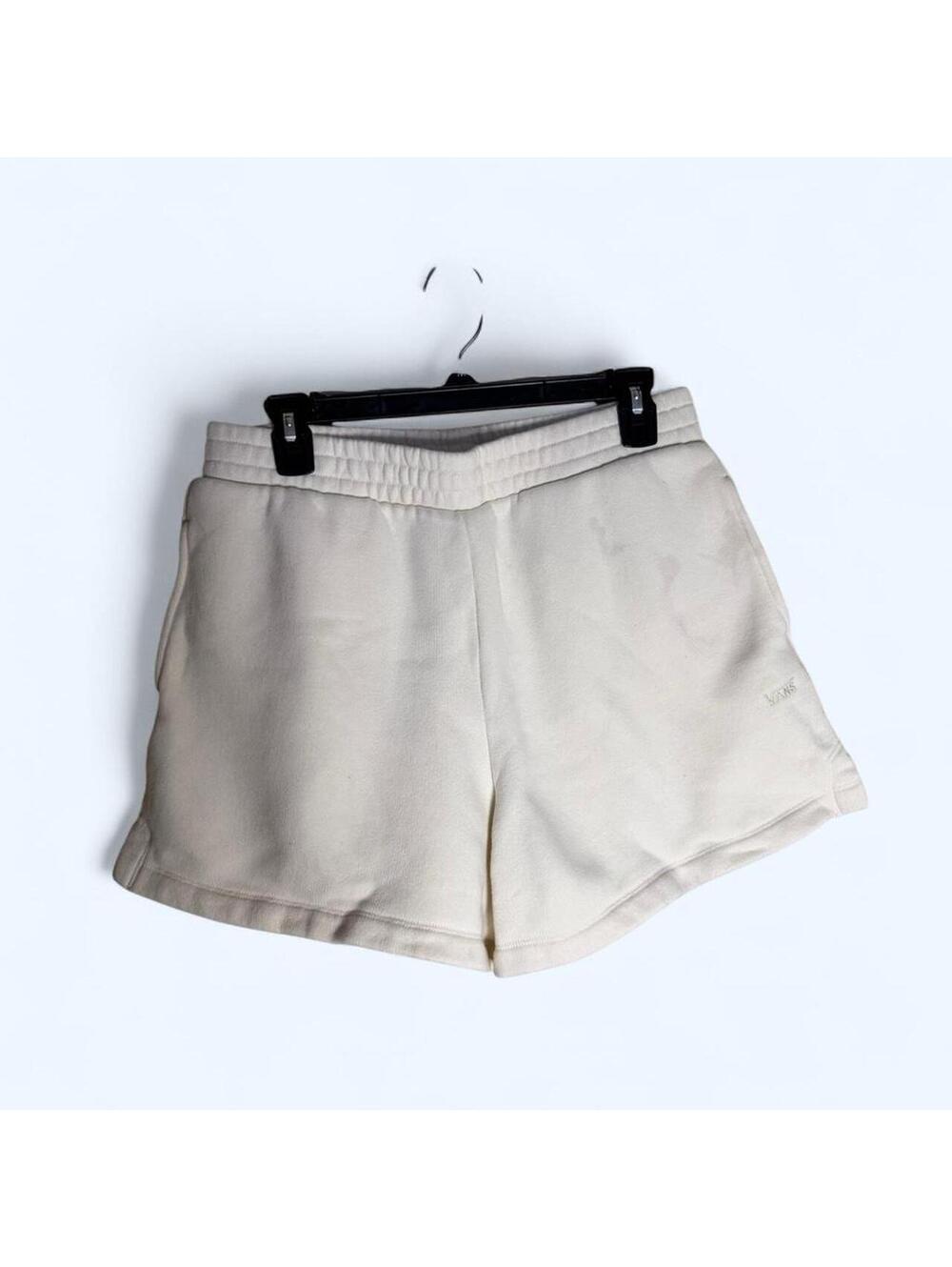 Cream and white vans shorts